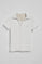 Polo Pedraza sin botones blanco con logo engomado Polo Club