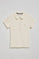 Polo Pereira color crudo de cinco botones con bordado Rigby Go