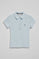 Polo Pereira azul claro de cinco botones con bordado Rigby Go