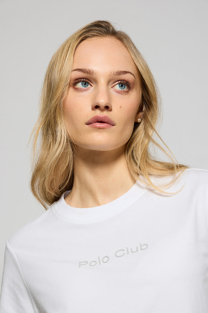 Camiseta Tori blanca con logo Minimal Combo Polo Club