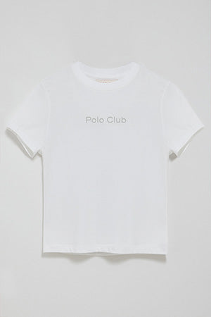 Camiseta Tori blanca con logo Minimal Combo Polo Club