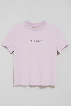 Camiseta Tori color lavanda con logo Minimal Combo Polo Club