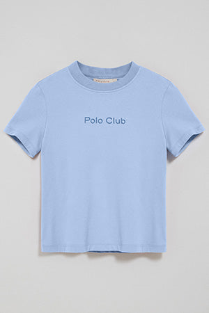 Camiseta Tori color azul agua con logo Minimal Combo Polo Club