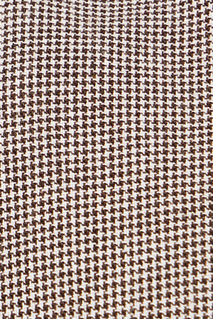 Camisa marrón Williams pata de gallo con logo Rigby Go bordado