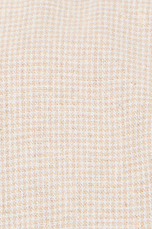 Camisa beige Williams pata de gallo con logo Rigby Go bordado