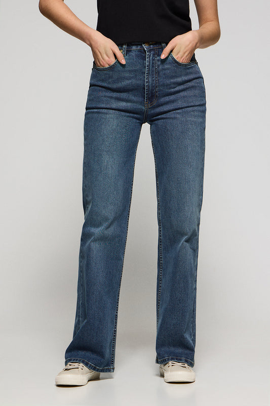 Jeansy wide leg Jana w kolorze niebieskiego denimu