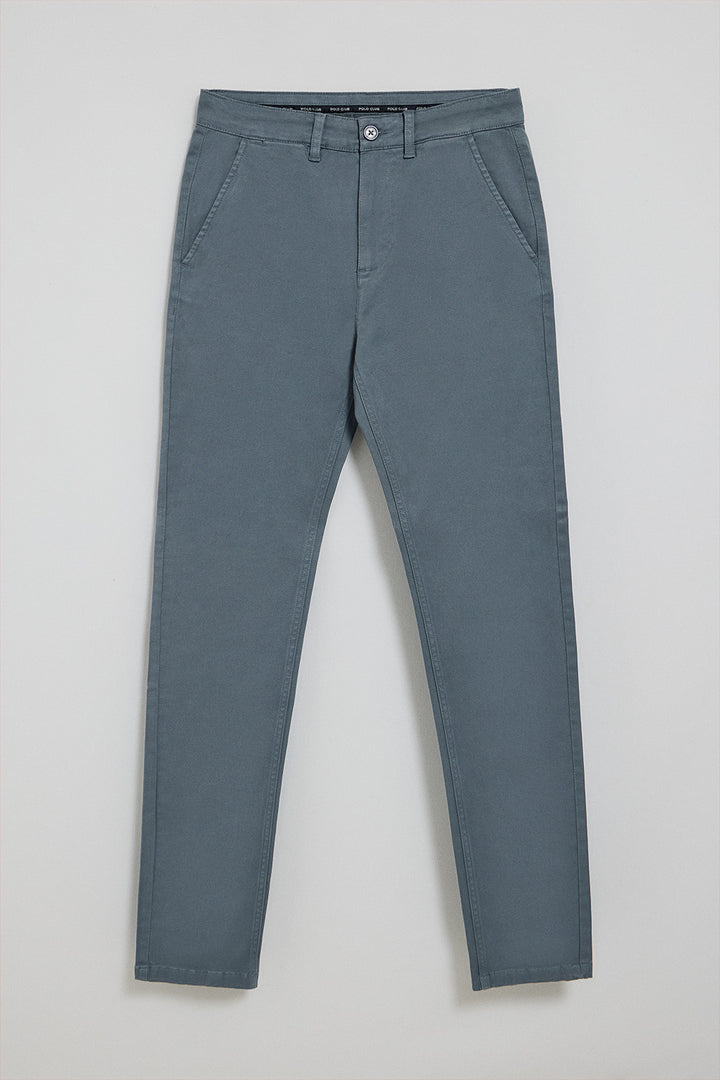Pantalón chino Slim Moore azul denim