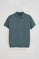 Polo azul denim com bordado Rigby Go