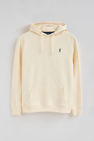 Sudadera color crudo con capucha y bordado Rigby Go