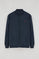 Sweatshirt navy aberta com gola elevada e logo Rigby Go