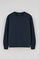 Sweatshirt navy relax com decote redondo com pormenor Polo Club