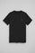 Camiseta negra con cuello redondo y bordado Rigby Go