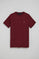 Camiseta granate con cuello redondo y bordado Rigby Go
