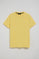 Camiseta amarilla con cuello redondo y bordado Rigby Go