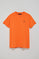 Camiseta naranja garment dye con detalle Polo Club
