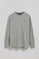 Camiseta gris vigoré de manga larga y bordado Rigby Go