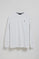Camiseta blanca de manga larga y bordado Rigby Go
