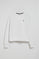 Sudadera blanca de cuello redondo y bordado Rigby Go