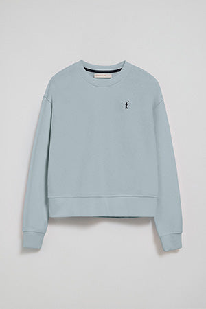 Sudadera azul claro de cuello redondo y bordado Rigby Go