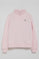 Sudadera rosa de media cremallera y bordado Rigby Go
