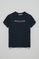 Camiseta básica azul marino con logo engomado Polo Club