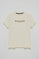 Camiseta básica color crudo con logo engomado Polo Club