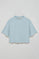 Camiseta azul claro Danae con logo bordado