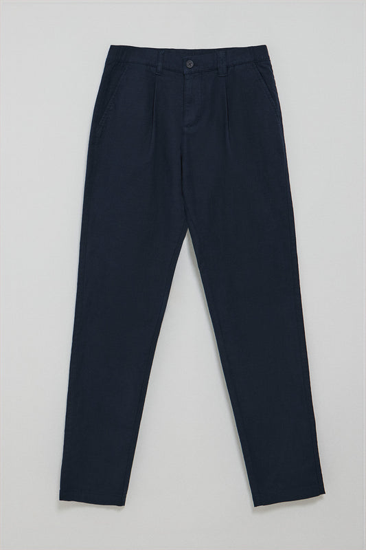 Pantalón Formentera azul marino con detalles Polo Club