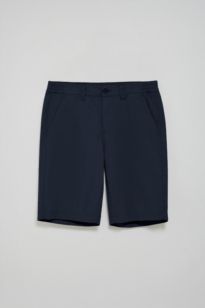Navy-blue bermuda shorts San Diego with Polo Club details