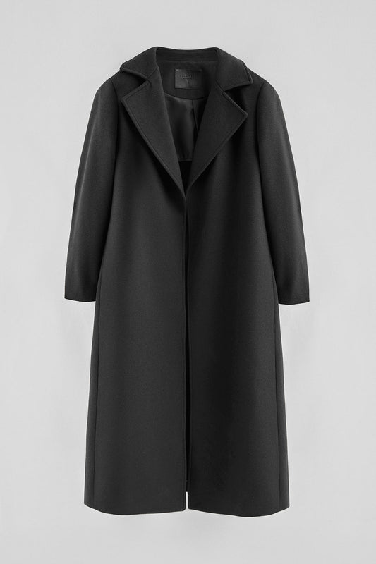 Mulher - Jaqueta - Casaco comprido Camila Coat preto com logo Polo Club