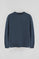 Sweatshirt azul marinho efeito lavado com logo Rigby Go