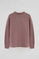 Sweatshirt rosa taupe efeito lavado com logo Rigby Go