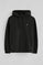 Sweatshirt preta com capuz e corte regular com logo Rigby Go