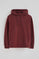 Sweatshirt grená com capuz e corte regular com logo Rigby Go