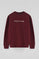 Bluza o luźnym kroju w kolorze burgundowym Established 2012 Polo Club
