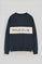 Sweatshirt azul marinho de corte descontraído, decote redondo e logo Polo Club