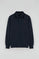 Sweatshirt polo azul marinho de corte regular com logo Rigby Go