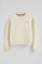 Sudadera color crudo de corte boxy con logo Rigby Go