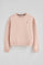 Sudadera rosa palo de corte boxy con logo Rigby Go