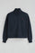 Sudadera azul marino de cuello alto y cremallera completa con logo Rigby Go