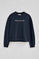 Bluza o kroju boxy w kolorze granatowym Established 2012 Polo Club