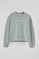 Bluza o kroju boxy w kolorze niebiesko-szarym Established 2012 Polo Club