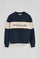 Bluza o kroju boxy w kolorze granatowym i z logo Polo Club