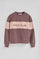 Bluza o kroju boxy w kolorze różu taupe, z logo Polo Club