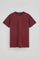 T-shirt grená com decote redondo e bordado Rigby Go