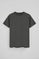 Donkergrijs T-shirt met rubberen Rigby Go-logo