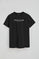 T-shirt preta com logo Established 2012 Polo Club