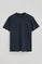 T-shirt azul marinho com emblema personalizado Polo Club
