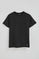 T-shirt Amore preta com emblema personalizado Polo Club