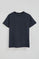 T-shirt Amore azul marinho com emblema personalizado Polo Club